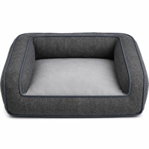 Pet Pantry Rectangular Raised Edge Pet Bed – Soft Washable Dog & Cat Bed