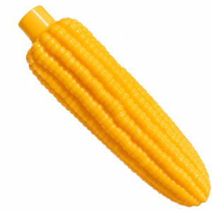 Pet Pantry Corn Shaped Dog Chew Toy – Textured Interactive Rubber Dog Toy